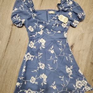 Altar'd state dusty blue dress